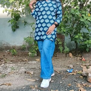 trending Blue Kurti