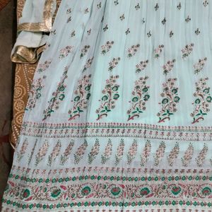 Georgette Padded Lhenga Choli With Dupatta