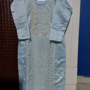 Organza Pakistani Kurta With Plazo Set