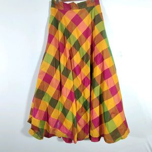 ❤️💚🧡💛Multi Checks Skirt And Top