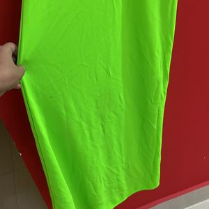 Green Color Cris Cross Dress From H&M