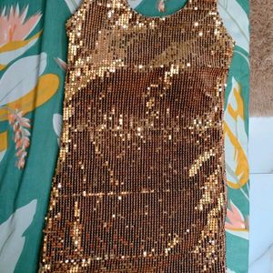 Zara Golden Bodycon Dress