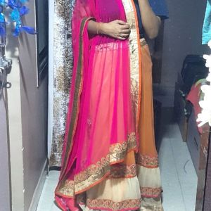 Lehnga Cunni No Blouse