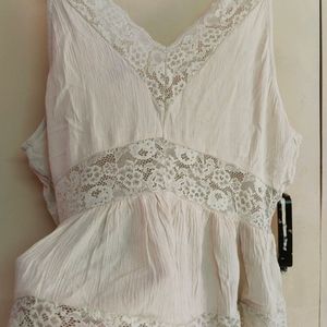 Forever 21 Lace Top(Beige)