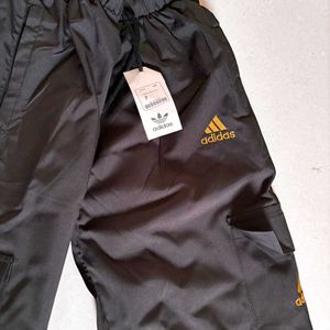 Men Sherpa Fur Track Pant Adidas Embroidery