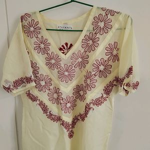 EMBROIDERED LIME COLOURED KURTI FROM AMAZON