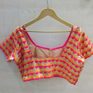 Neon Pink Blouse