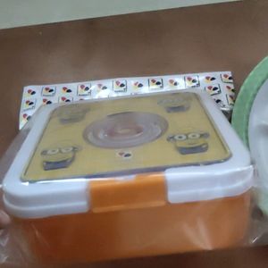 Lunch Box With Plate And Bowl