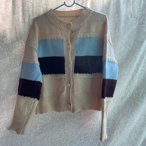 Cute Korean  Colour block Sweater