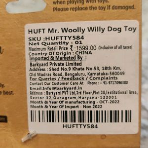 Woolly Willy Dog Toy