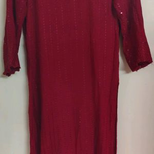 Maroon kurti