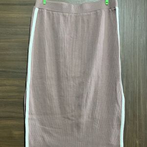 Mauve Solid Top with Skirt