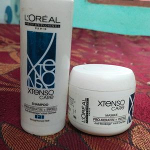 L'OREAL XTENSO care Pro-Keratin + Incell & Shampoo