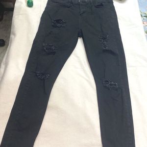 Women High Waist Jeans Damage Jean