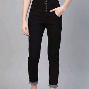 Black High Waist Skinny Jeans