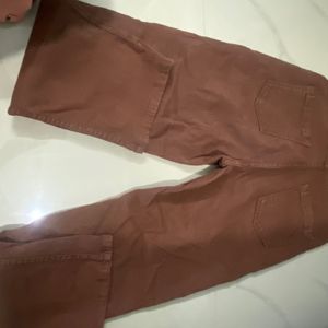 Brown Soft Material Stretchable  Jean