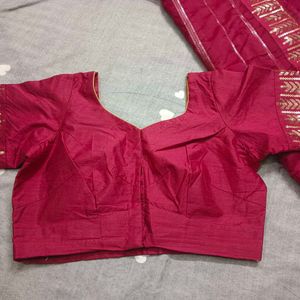 Beautiful New Saree With Stitched Blouse