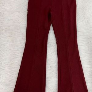 Red Boot Leg Trouser