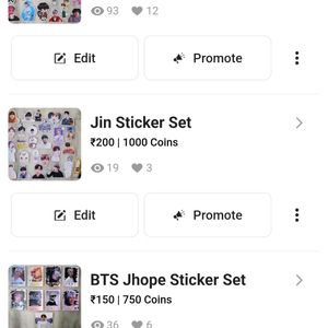 FLASH SALE ! BTS STICKERS