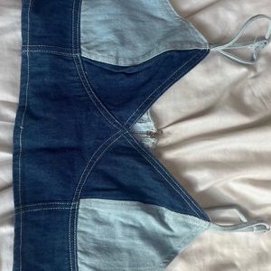 Denim Brallete Top