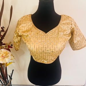 Brand New Designer Golden Blouse