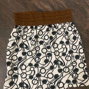 Cinched Waist Mini Skirt