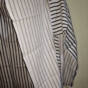 Black & White Strip Design Skirt