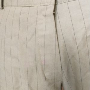 Stylish & Classy Pin Striped Beige Trousers