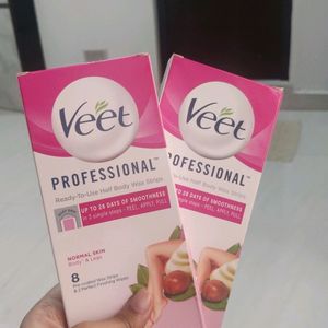 Veet Wax Strips 2 Boxes Each Box Has 8strips