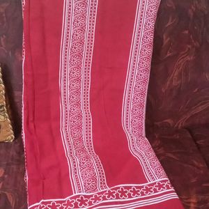 Cotton Saree With Blouse Piece