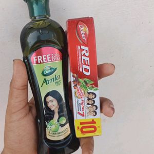 Dabur Hair Oil And 10rs Toothpaste Freee!