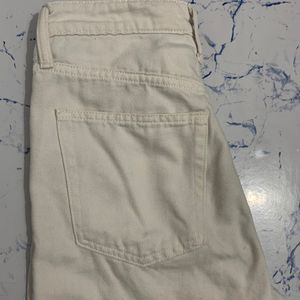 H&M Straight High Rise White Jean