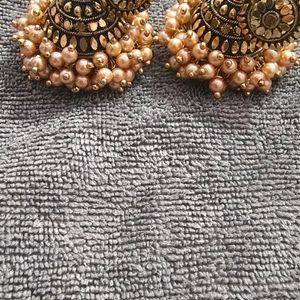 Dusty Golden Colour Jhumka