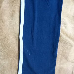 Navy Blue Striped Leggings For Kids(Girls)