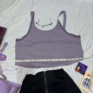 Ribbed Lavender Cami Top