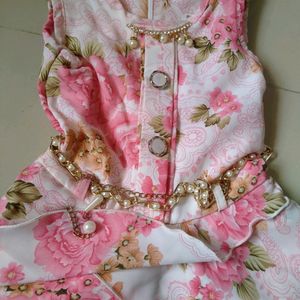 12-18 Months Baby Girl Dress With Pant