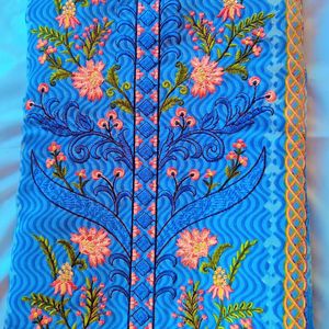 Pashmina Printed Suit With Heavy Embroidery