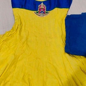 Yellow Anarkali Set