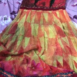 Multi Colour Anarkali Shut.