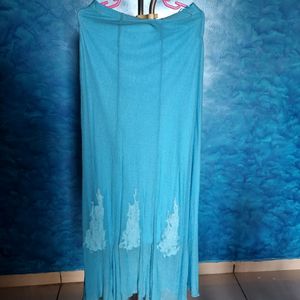 Blue Full Length Skirt From Boutique