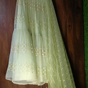 Most Beautiful Lehenga For Women In Green Colour