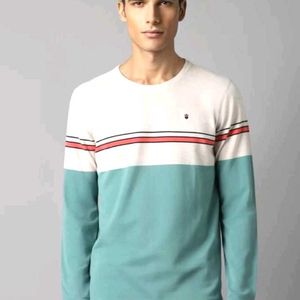 LOUIS PHILIPPE SLIM FIT LONG SLEEVE GREEN T SHIRT