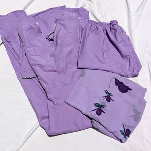 Lavender Kurta Set