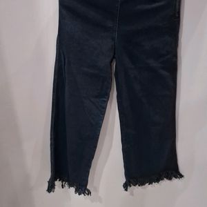 Flared Jeans With Side Zip