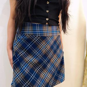 Retro Plaid Skirt