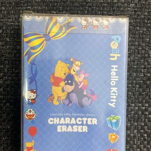 Pack Of 2 Character Erasers Hello Kitty