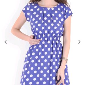 Blue Polka Dot Dress