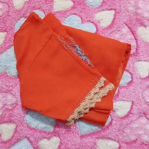 Orange Pink Saree