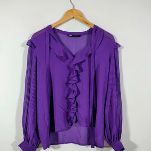 Purple Casual Top (Women's)