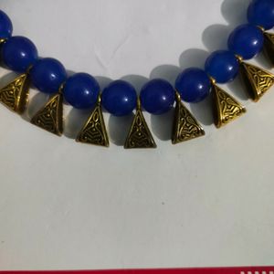 Blue Beads Necklace Set